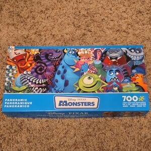 Monsters Panoramic Puzzle - Blue